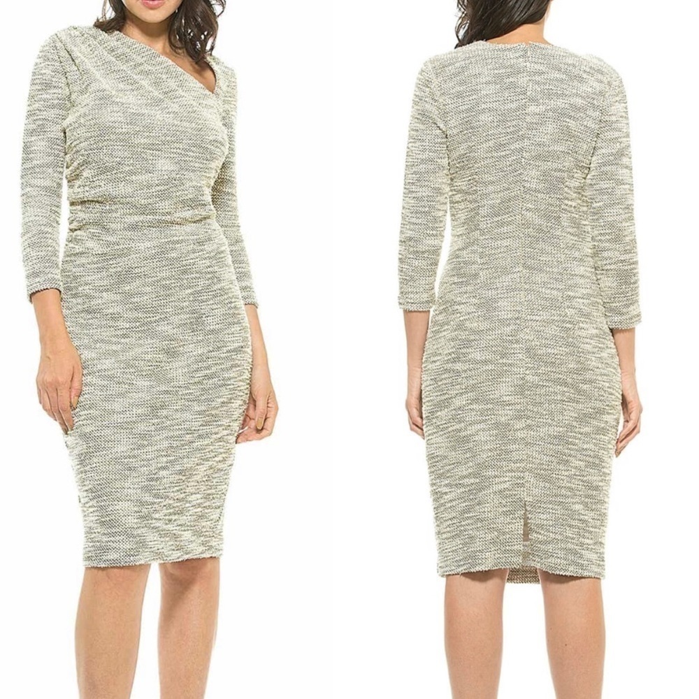 Alexia Admor Violetta tweed asymmetrical dress size small NWT